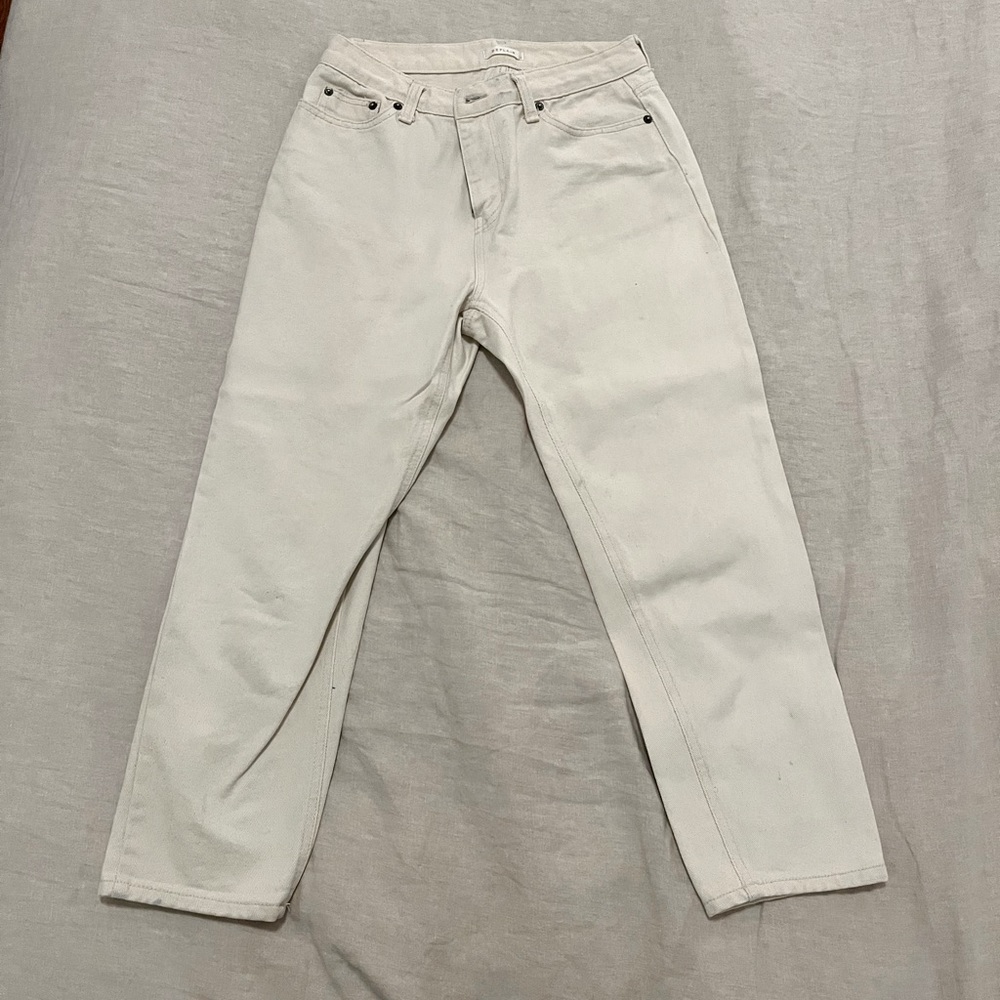 Be Plain white ankle jeans